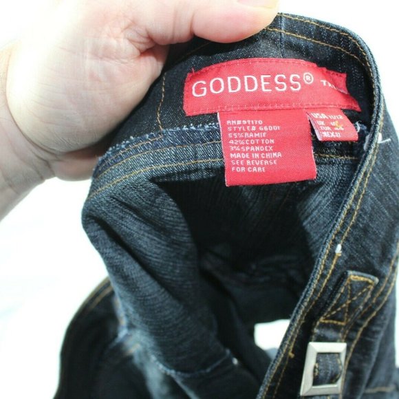 Pre-Owned Goddess Trend Jean Skirt 11/12 - Picture 3 of 3
